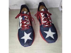 Brooks Launch Running Shoes Star Design Red White Blue Size 9.5